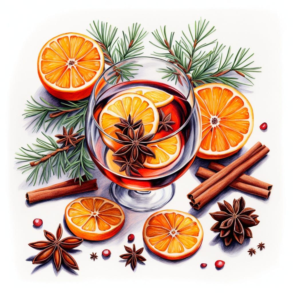 Warmth and Cozy Still Life in Color Pencil Drawing