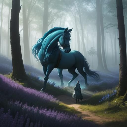 Horse Body, Mouse Head in Mystical Forest