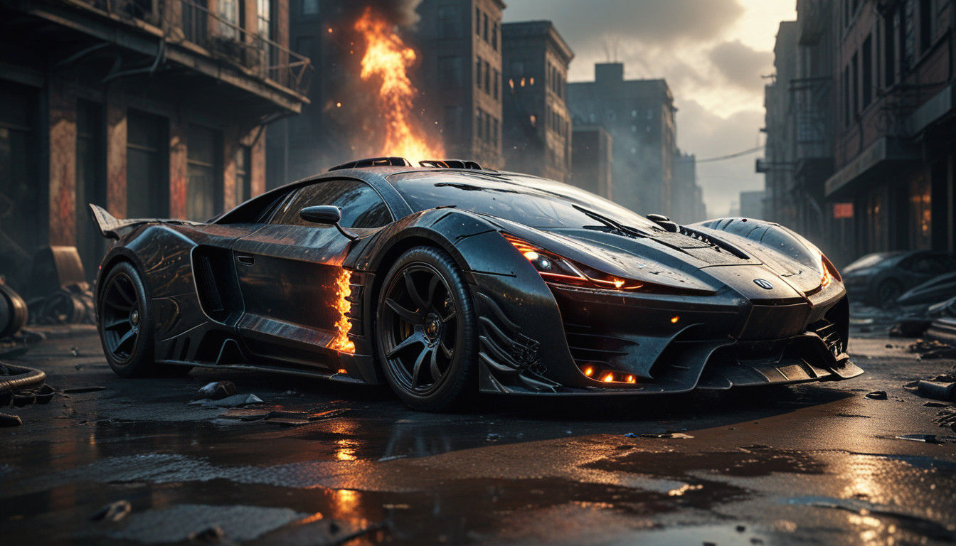 Gigeresque Hyper Car in Ruins