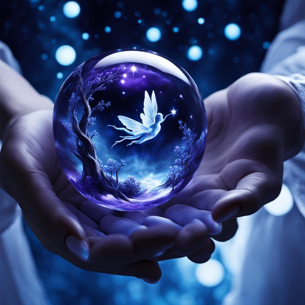 Crystal Ball Birth and Death Cycle, Anime Art