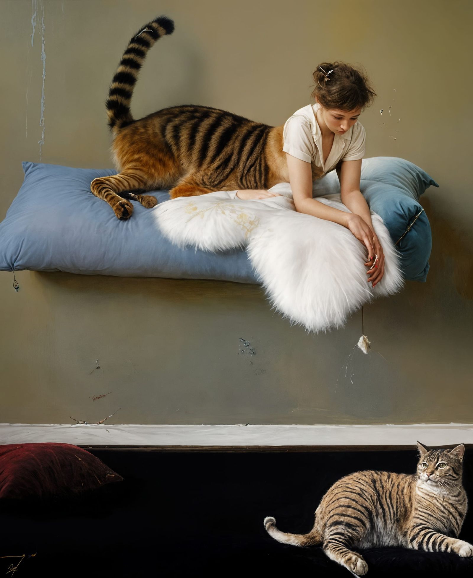 Skilled Shape Shifter: Teasing her Kitty...