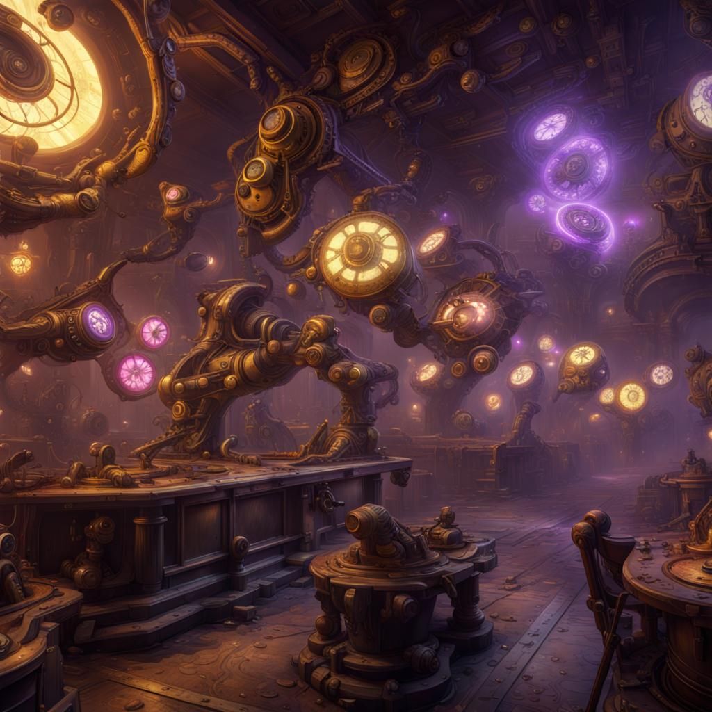 Steampunk Amoeba War: Hyper-realistic Dark Fantasy