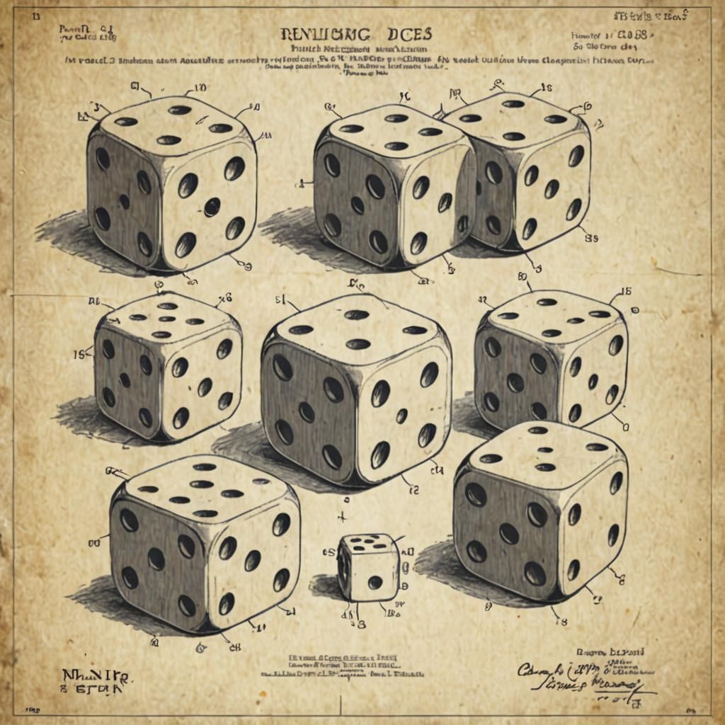 Patent Drawing: Giant Dice Rolling