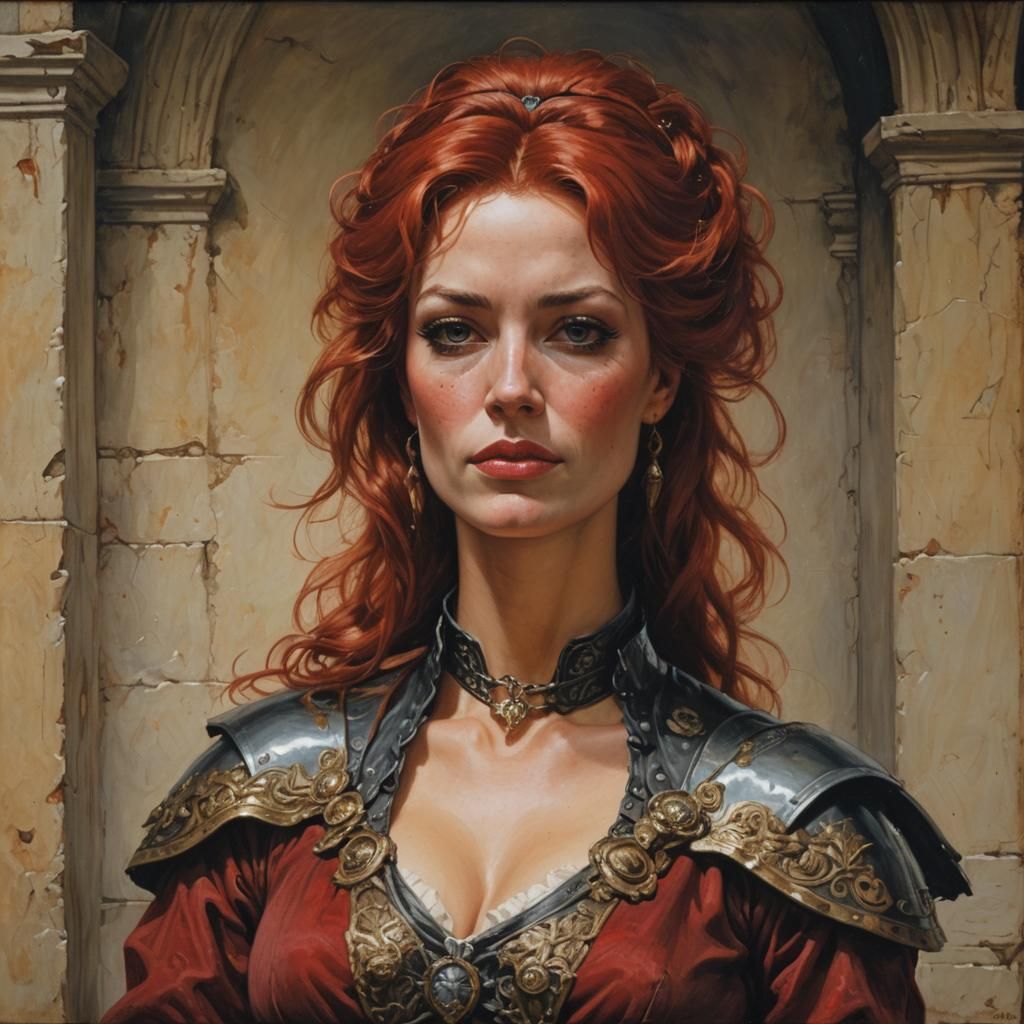 Victorian Noblewoman Burglar, Fantasy Art Portrait