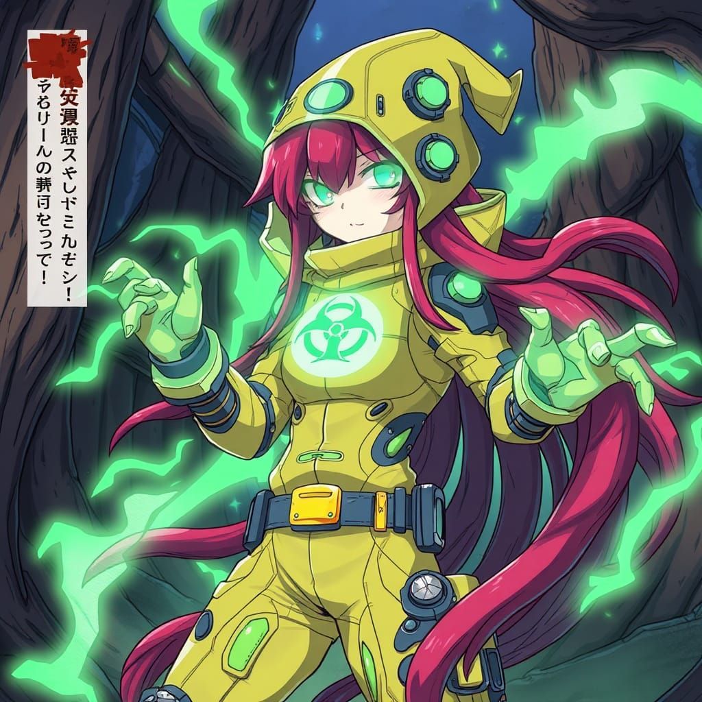 Redwood Bio-Wizard in Biopunk Suit: Anime Style