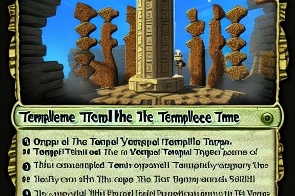 Temple of Time: An AI Interpretation