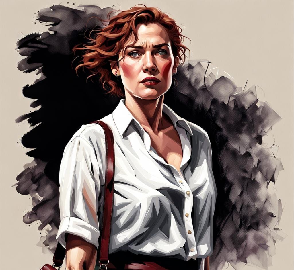 Kate Winslet in Hyperrealistic Portrait