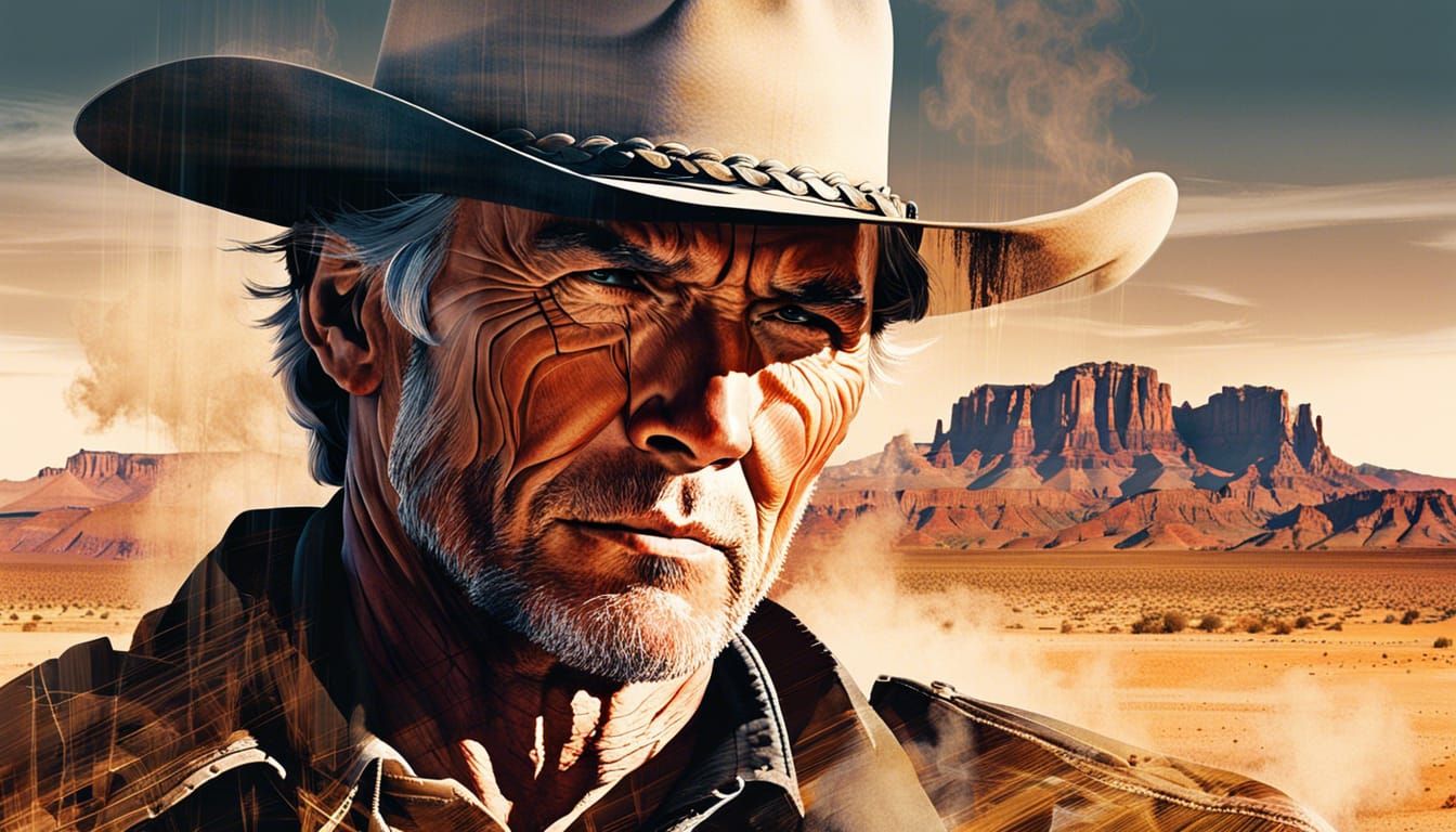 Clint Eastwood Double Exposure: Desert Memories