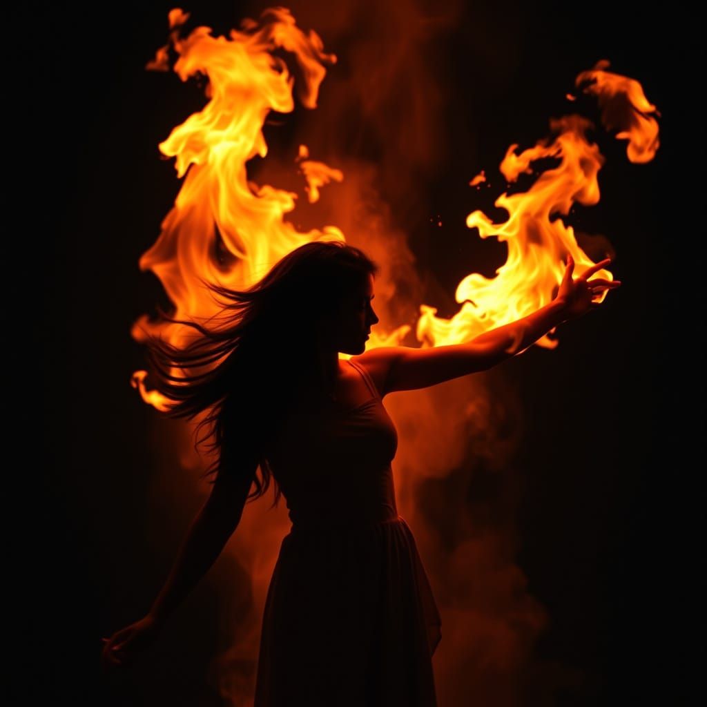 Woman Ablaze: A Transformational Portrait