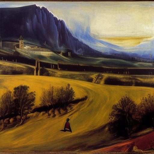 Runner in Iconographic and Baroque Styles