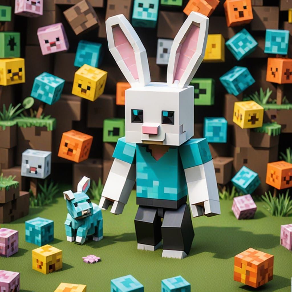 Minecraft Easter Bunny Reveals Hidden Treasures