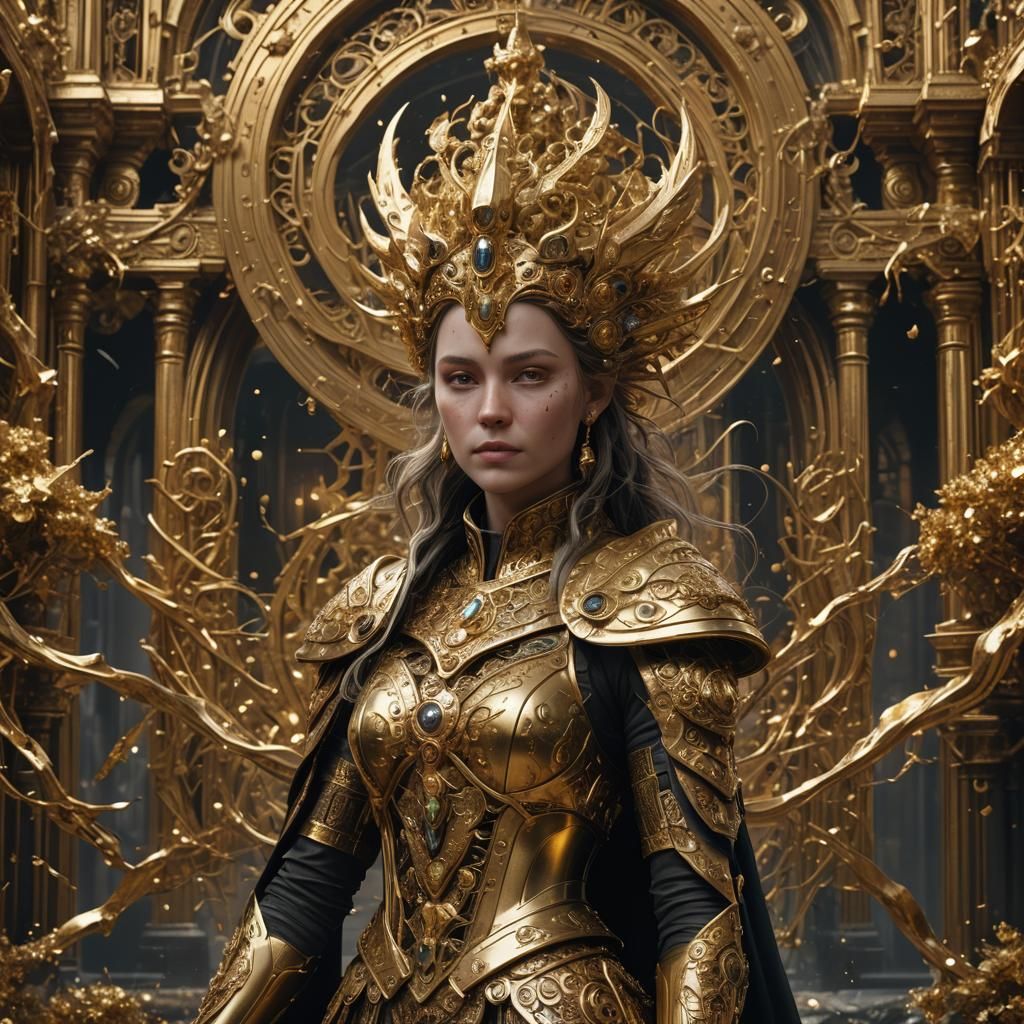 Golden Portrait of Johanne Sofie Grefsum