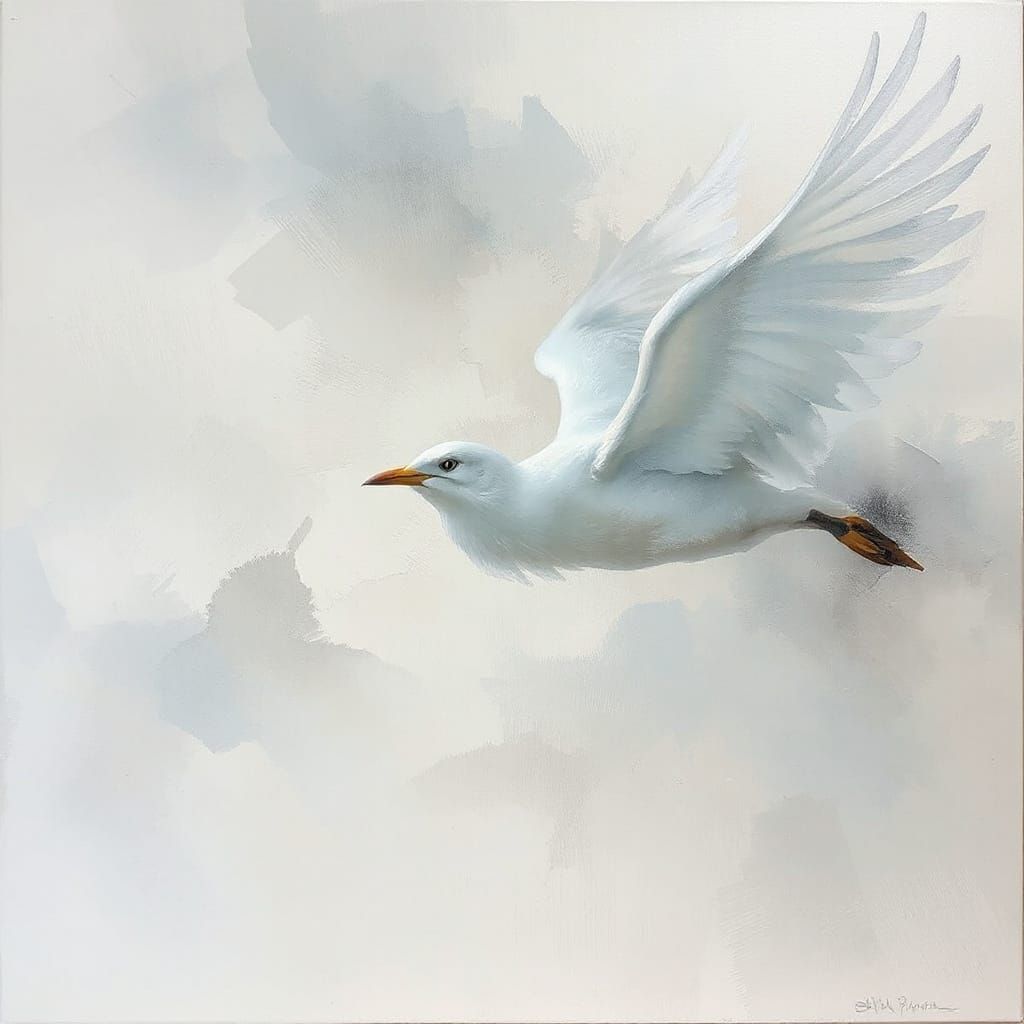 Ephemeral Breeze with Impressionist Brushstrokes