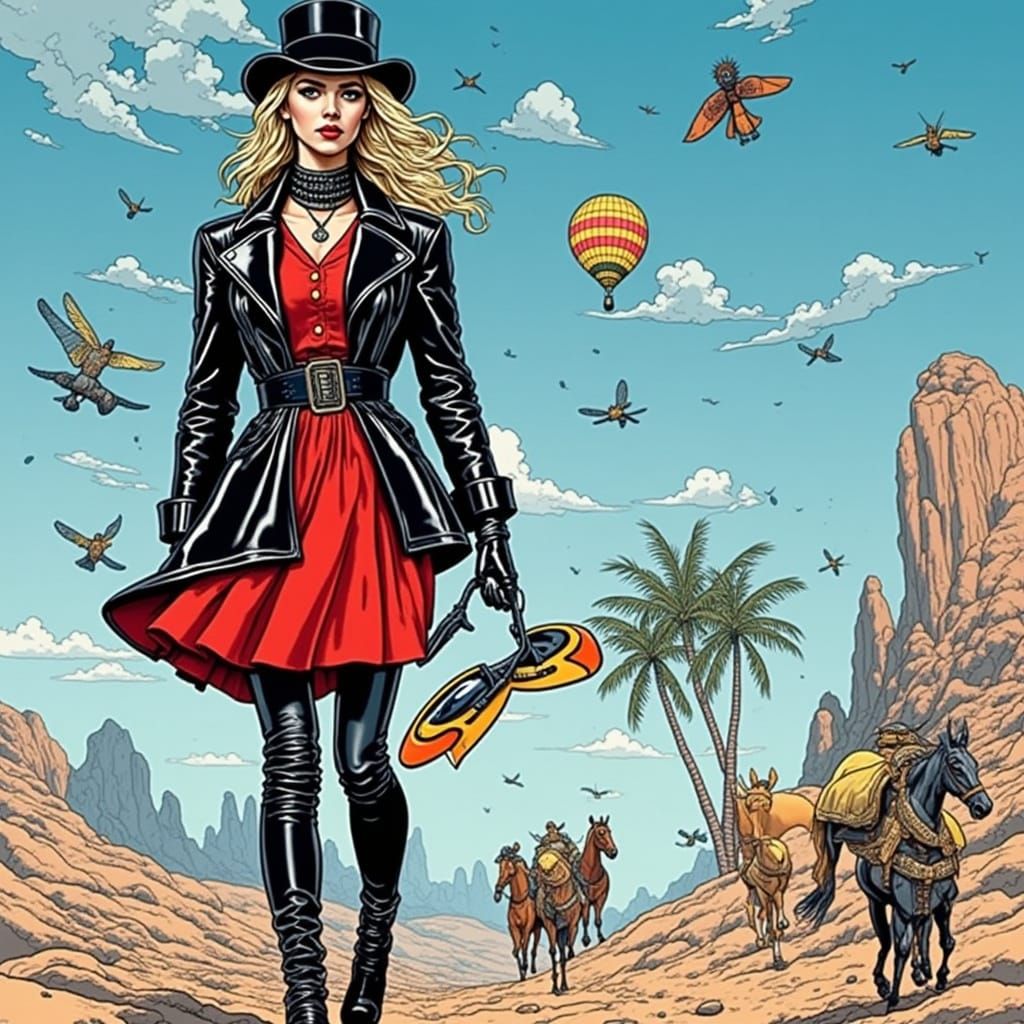 <lora:Snap Crackle Pop:1.0> The boots were made for walking and that’s just what they’ll do, one of these days the boots...