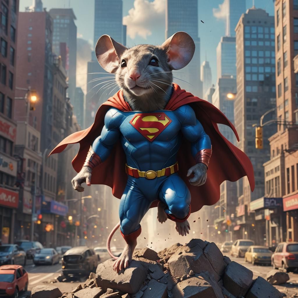 Supermouse Hero Saves Metropolis