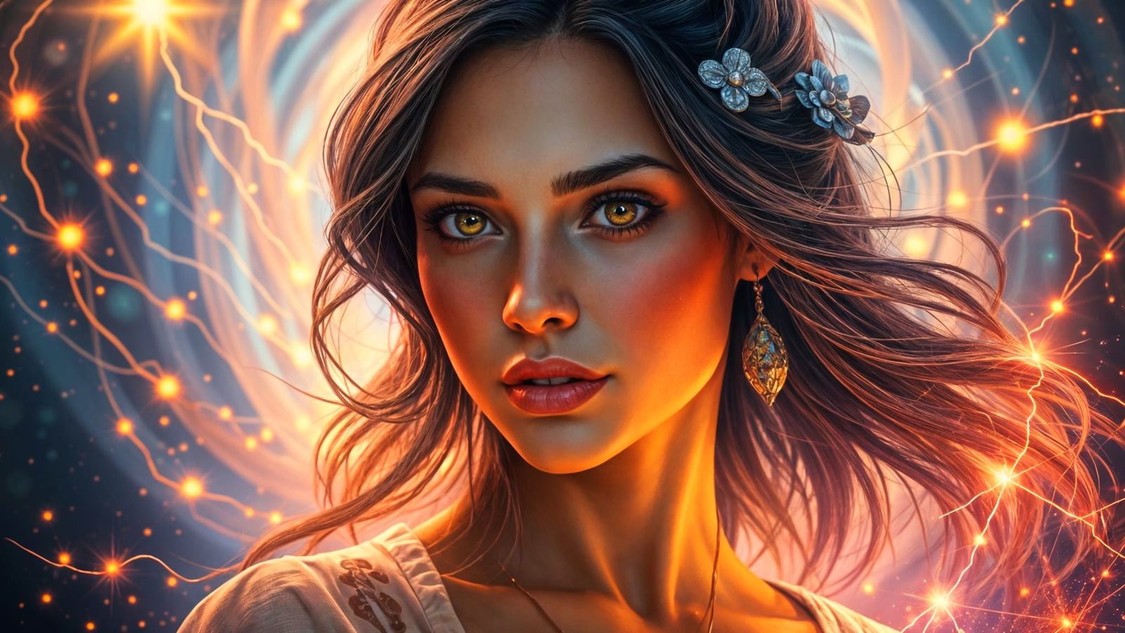 Sultry Pop Star Radiates Electrifying Energy