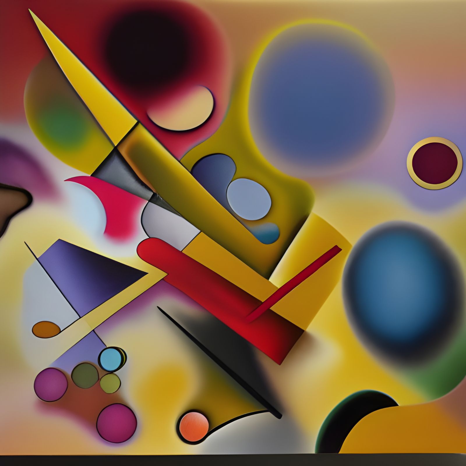 Abstract 3D Cycles in Gold, Silver, and Brass