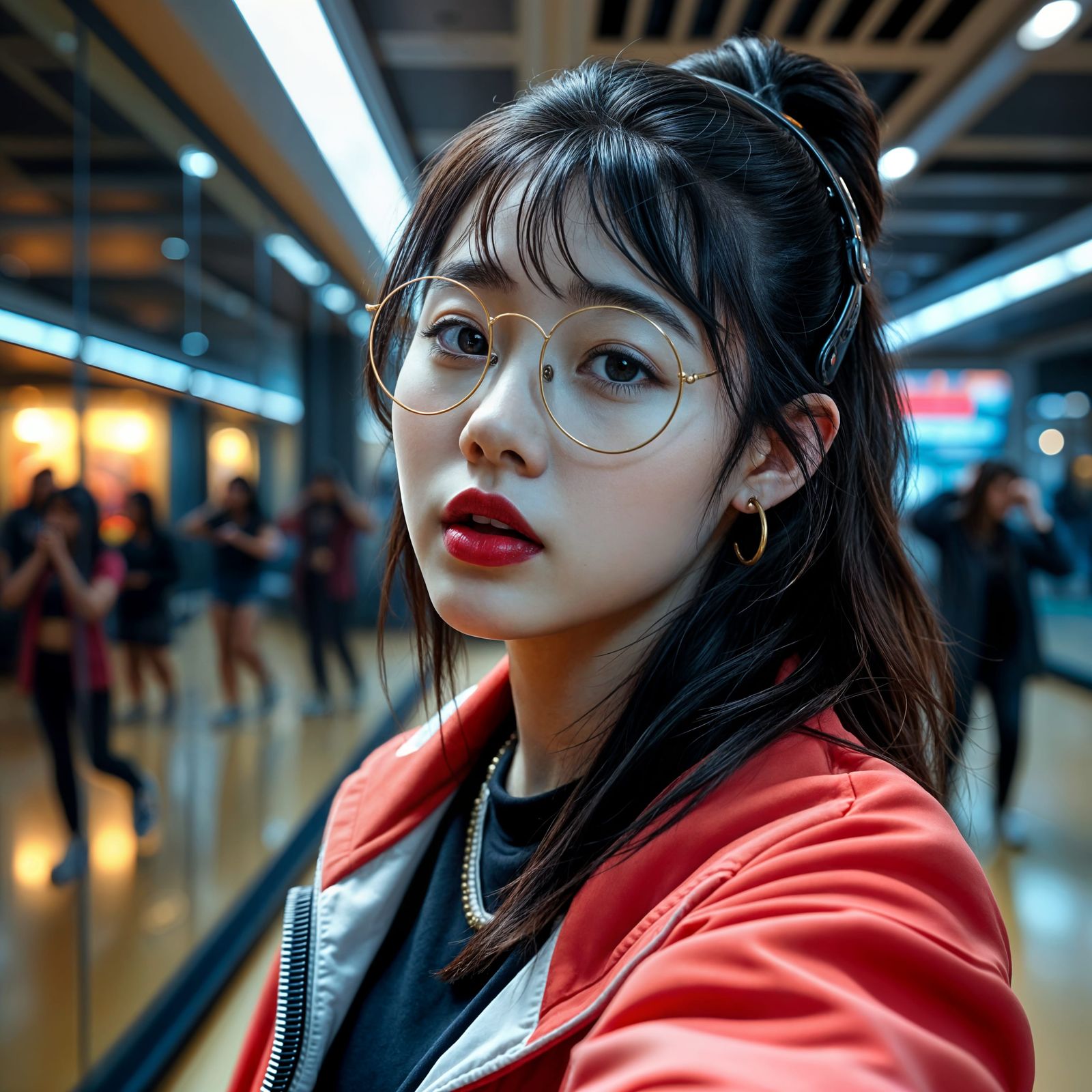 Hyperrealistic K-Pop Trainee in Seoul
