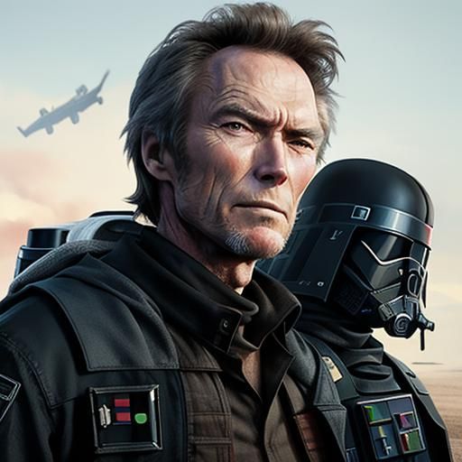 Clint Eastwood in Rogue One Poster Art