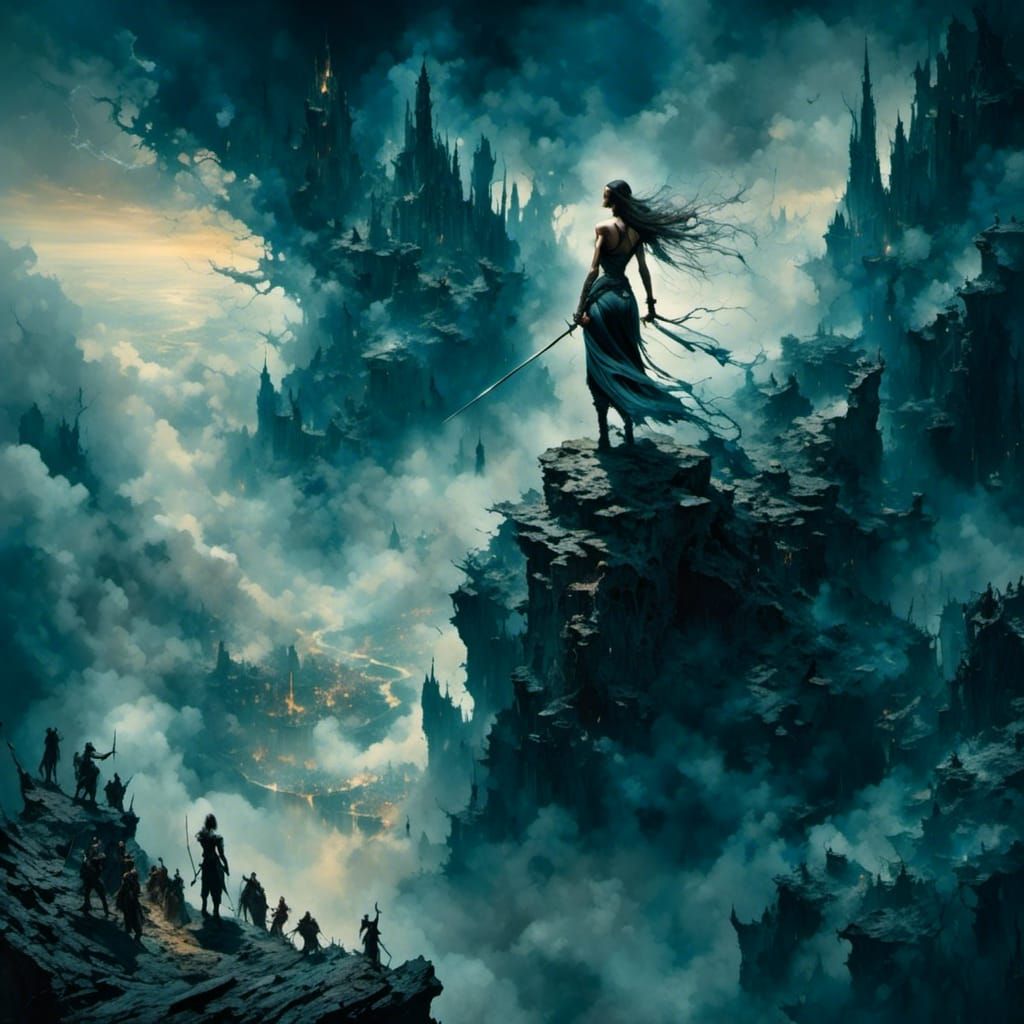 Fierce Barbarian Woman Ready for Battle