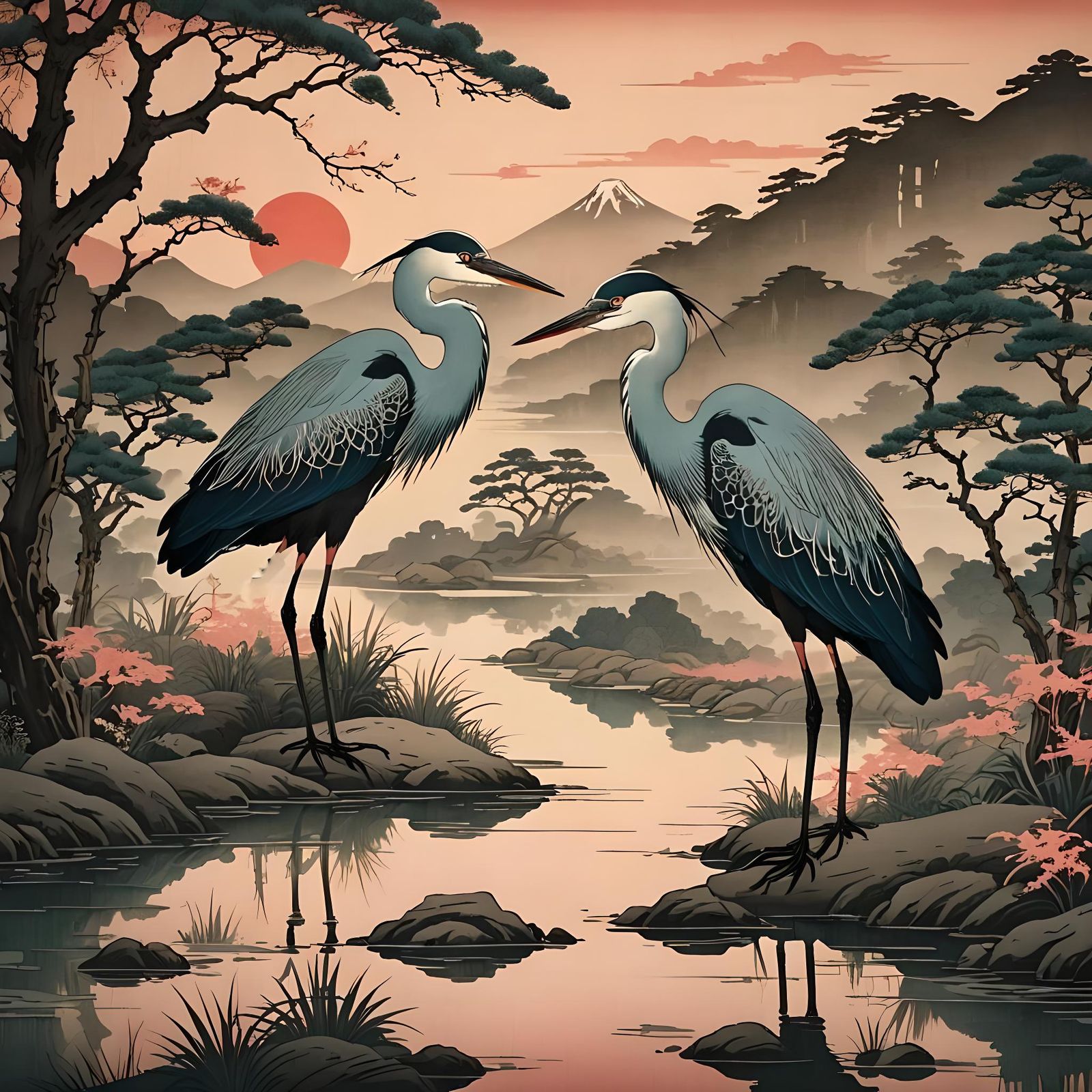 Herons of Honshu