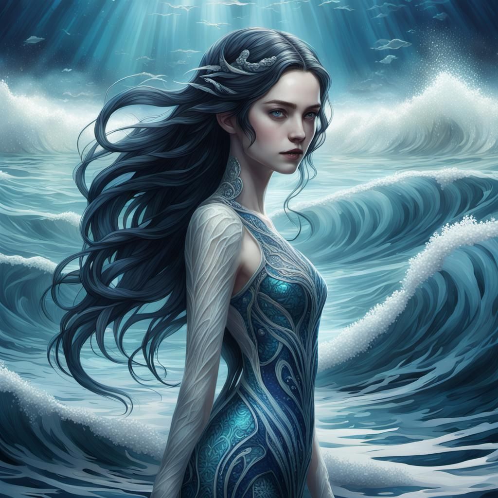 Siren in Ocean Shallows Concept Art