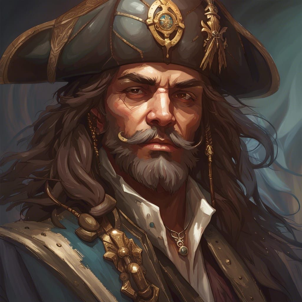 Pirate Priestess Portrait in Artgerm Style