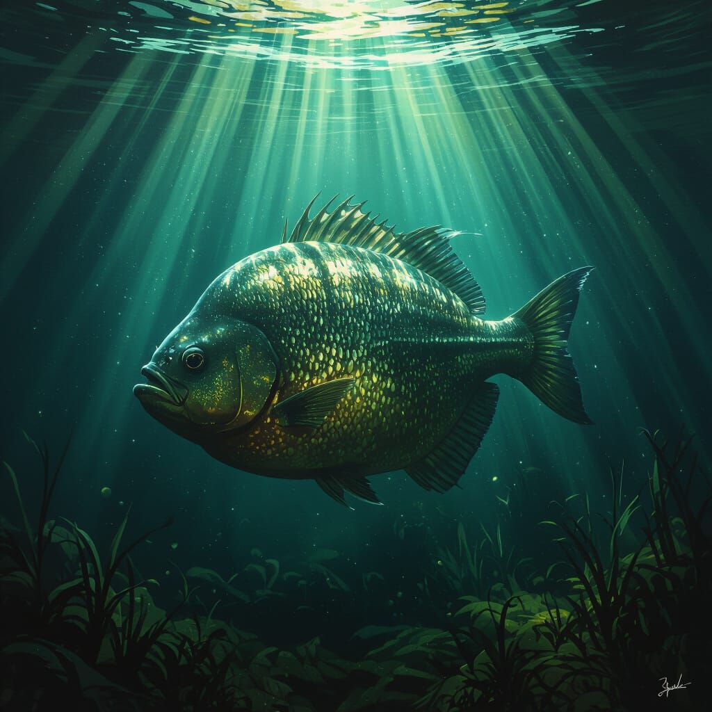 Monstrous Bioluminescent Fish Lurking in Amazon River