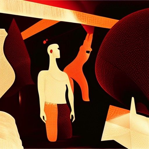 Liminal City of Gods in Digital Art Style