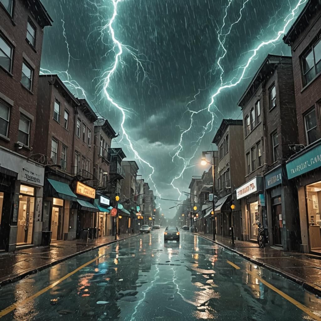 Aquatic Quantum Universe: Ecstatic Storm Street