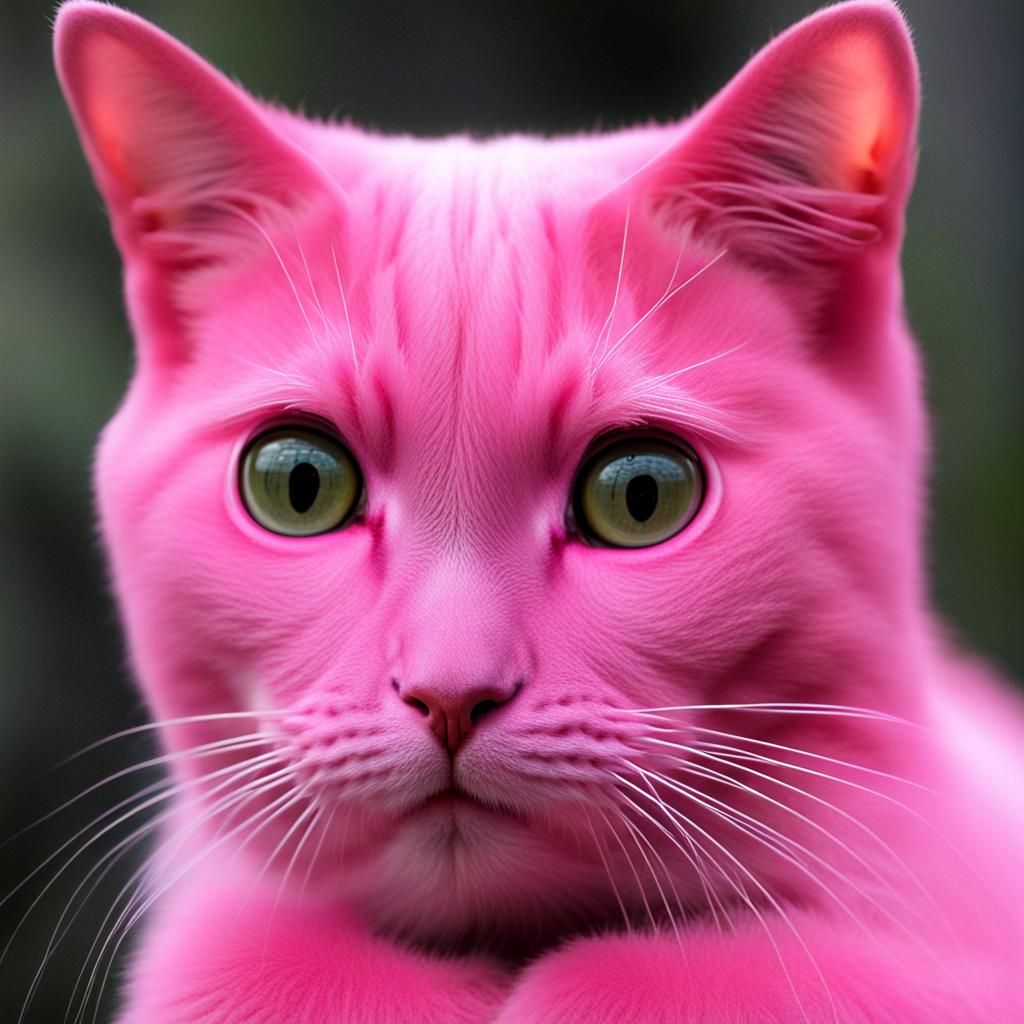 Pink Cat Image
