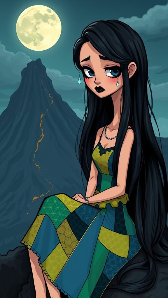 Crying Gothic Moon