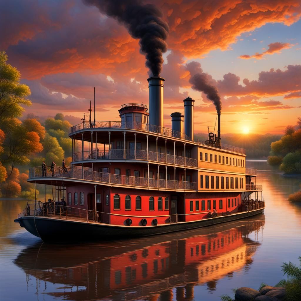 Steamer boat Savannah.