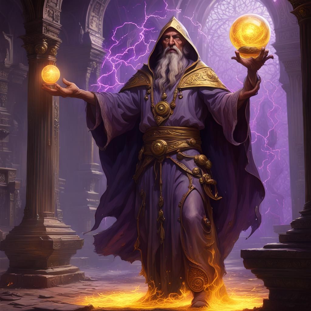 Ancient Sorcerer: Dark Fantasy Concept Art