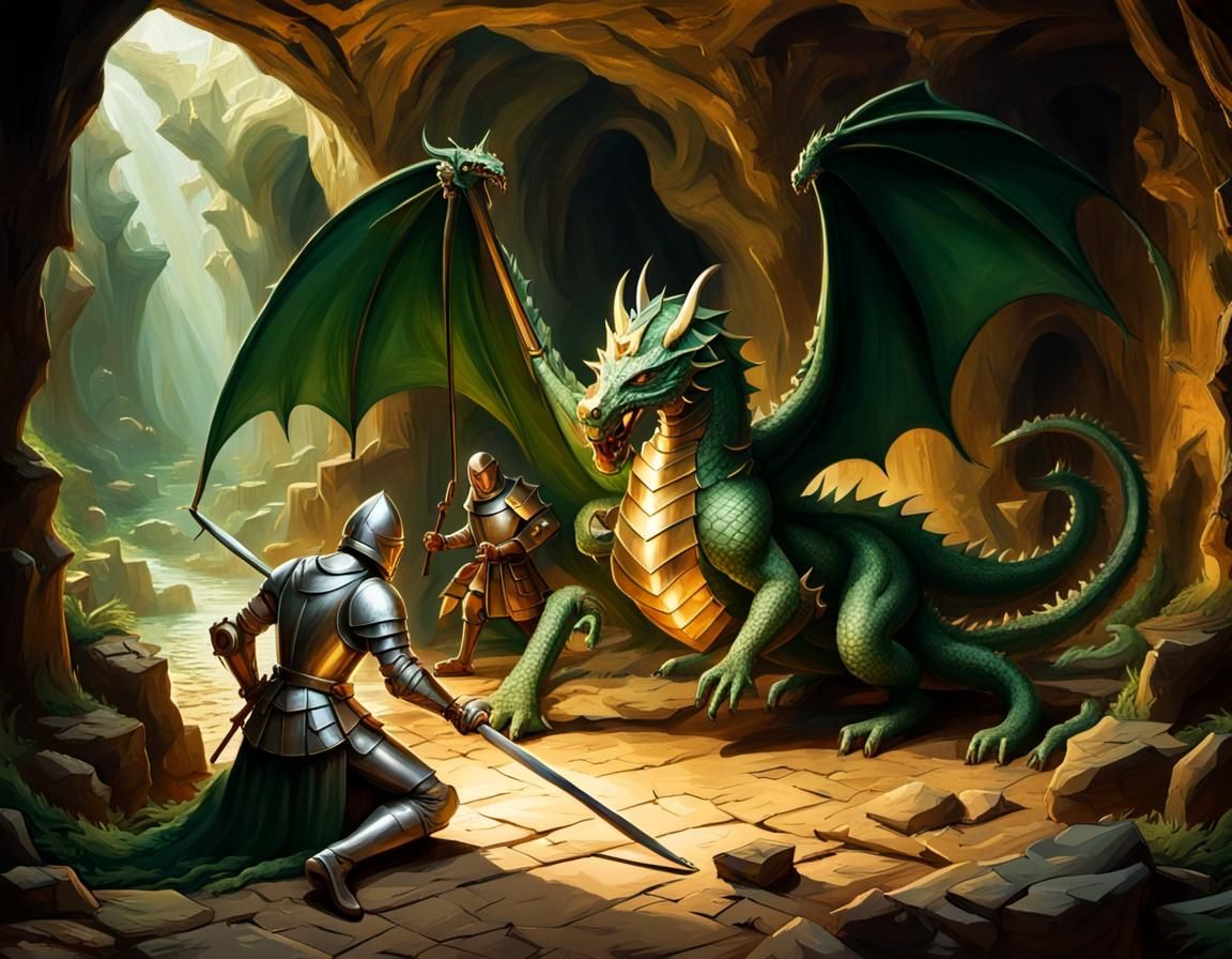 St George and the Dragon in Cavern