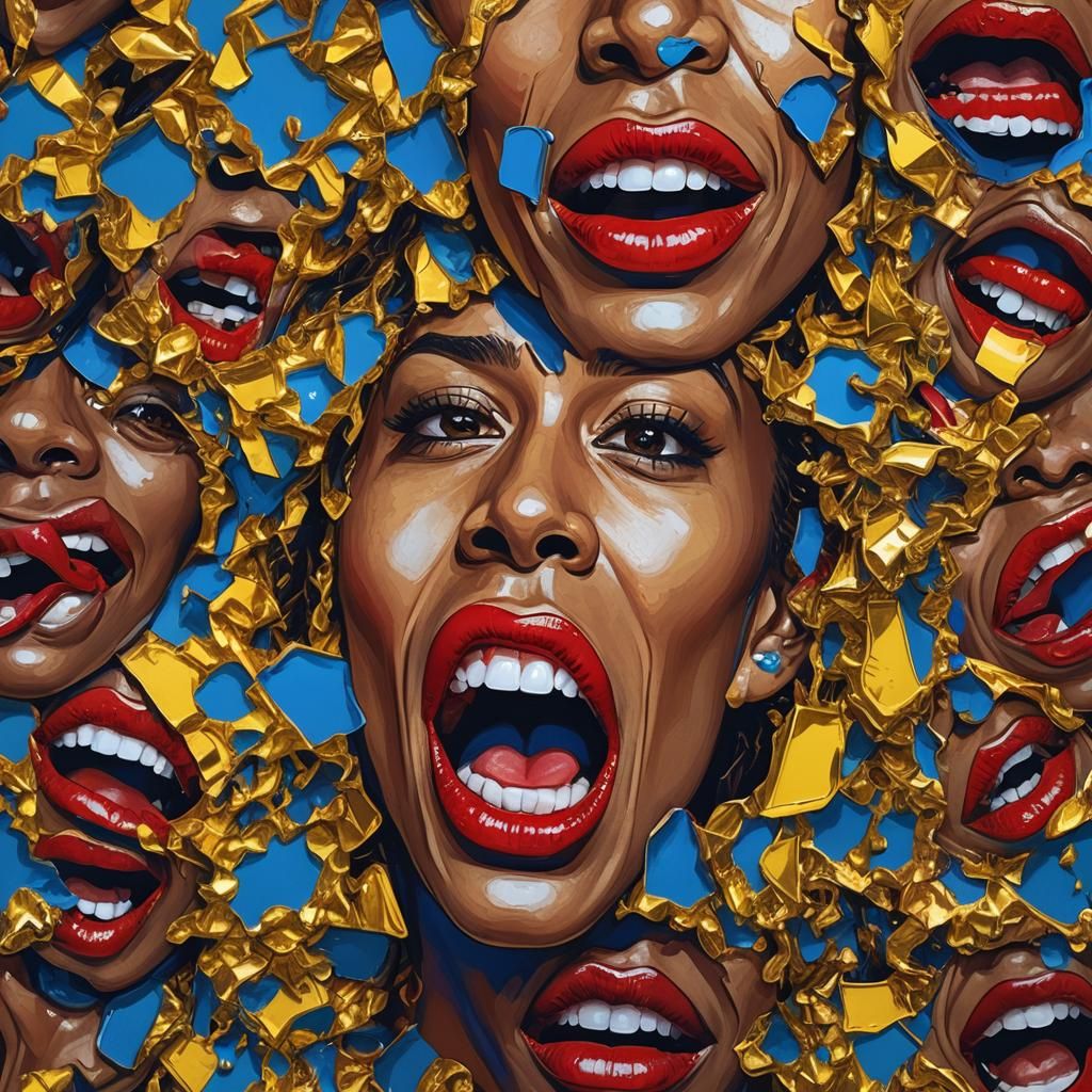 Eye-Catching Pop Art Portrait in Bold Colors