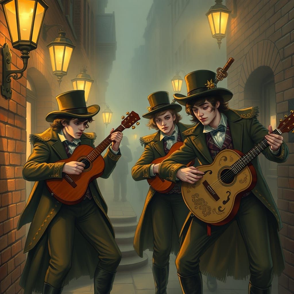 Victorian Punk Ska Band in Steampunk London