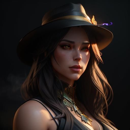 Film Noir Femme Fatale in Detailed 8k Resolution