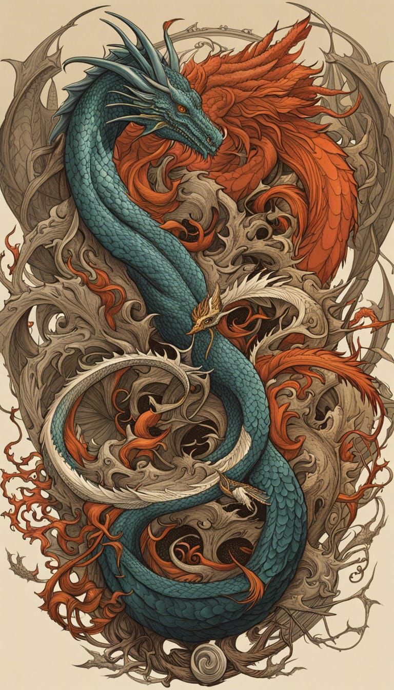 Magical Dragons Illustrated with Diagrams in Full Color