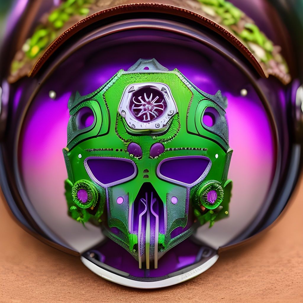 Filigree Android Portrait on Dystopian Street