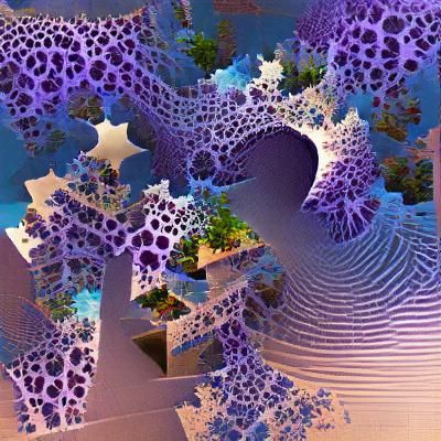Intricate Fractal Design in Vibrant Colors