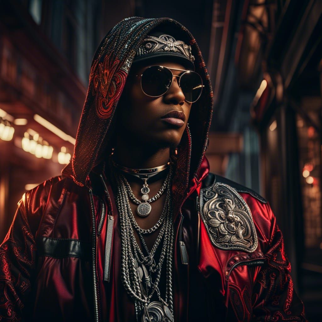 Hyperrealistic Hip Hop Fashion in High Definition