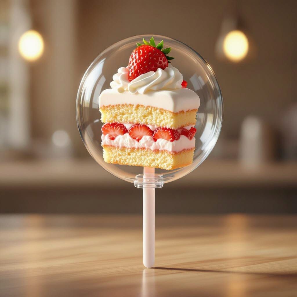 Strawberry Shortcake Lightstick in Clear Globe