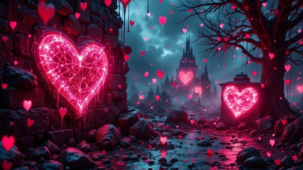 Haunted Valentine's Day With Eerie Love Elements