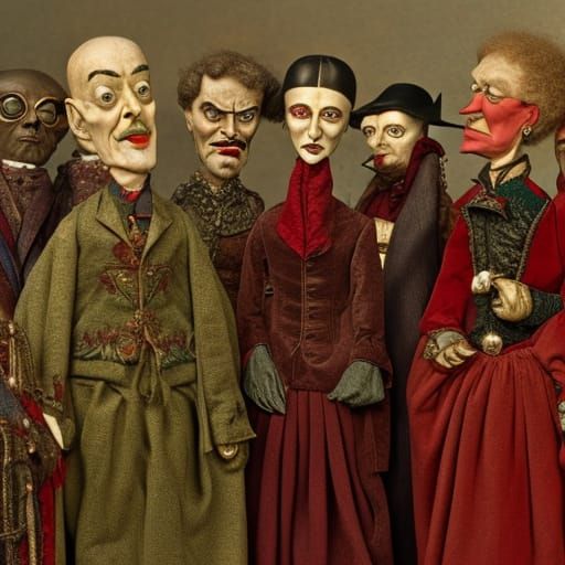 Vampire Puppets Club Meeting in Zombiecore Style