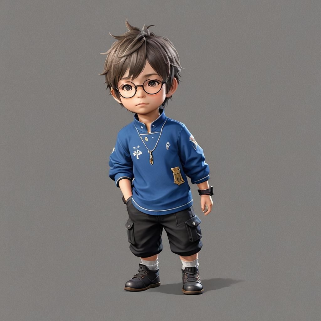 Male Lalafell with Glasses in Final Fantasy 14