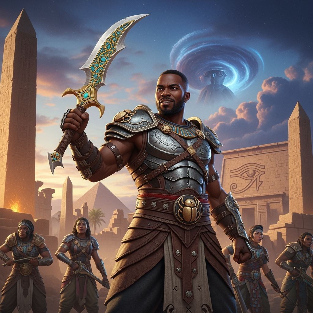 Egyptian Fantasy: A Hero Ready for Battle