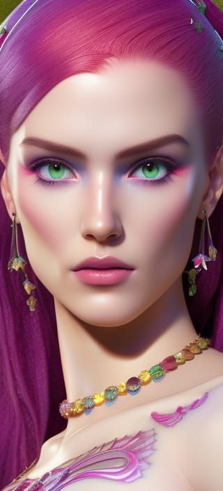 Marijuana Goddesses in Comic Book Style