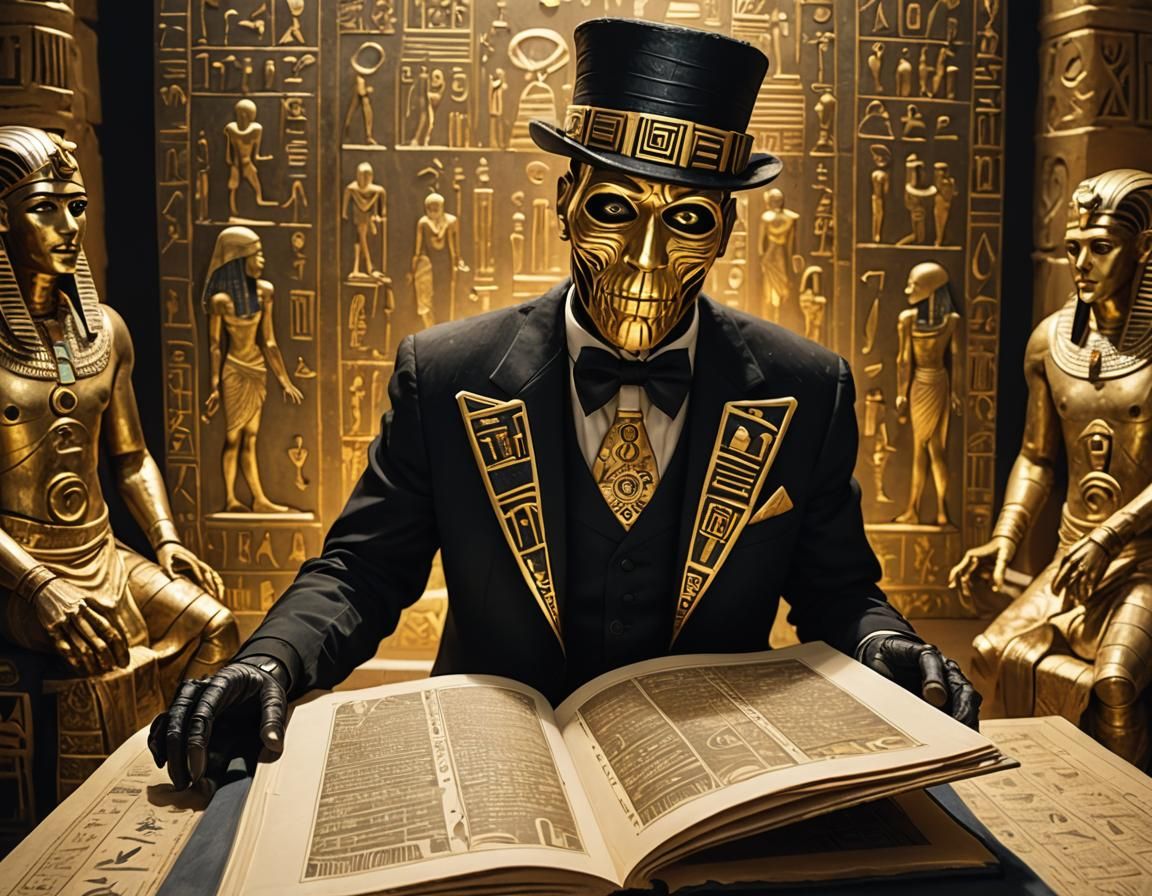 Egyptian Mummy Gala Emerging from Book