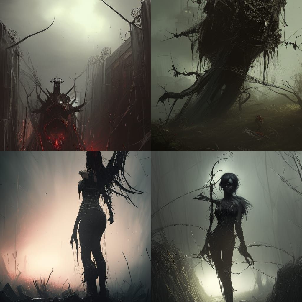 Bleeding Black heart with barb wire wrapped around it& gothic vibes